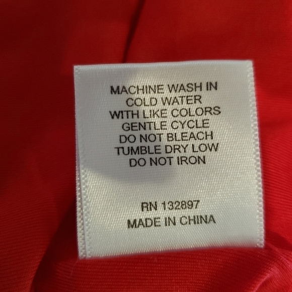 Anthropologie Jane & Delancey  Crochet Trim Red Shift Dress - Picture 3 of 6